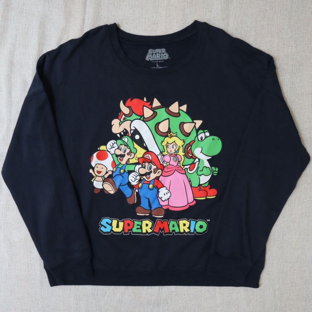 Supermario Ninetendo Graphic Sweatshirt NEW